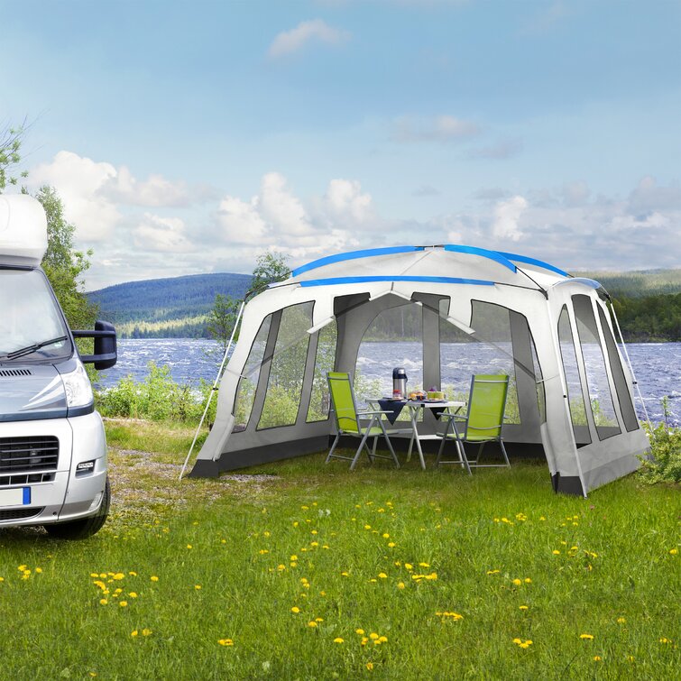 Screened in shop canopy tent